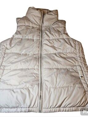 Old Navy Cream Sherpa Vest with Branded Label